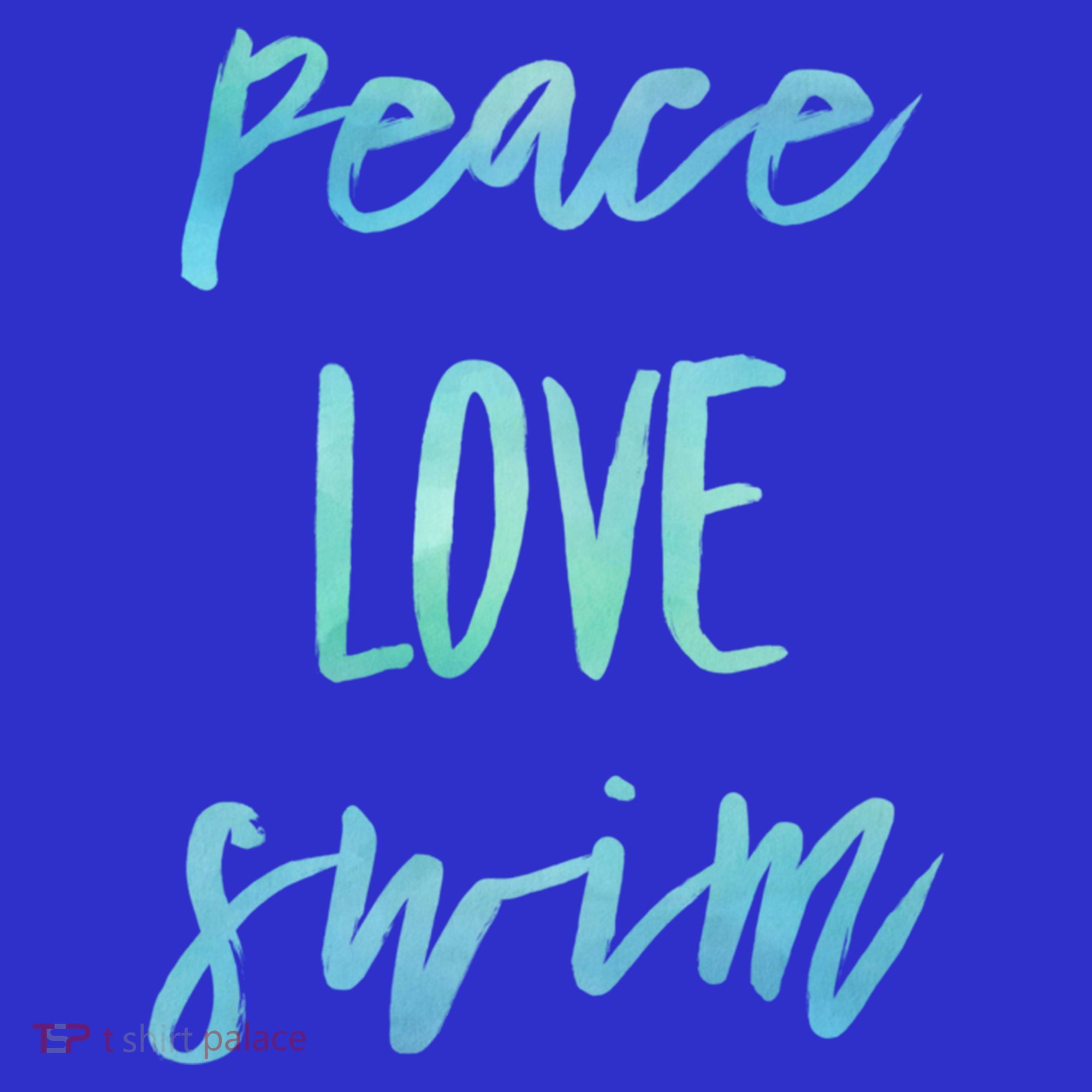 Peace Love Swim Funny Gift Swimmer Gift For Teen Mousepad