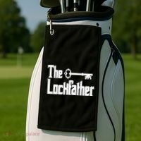 Professional Locksmith The Lockfather Golf Towel thumb 2