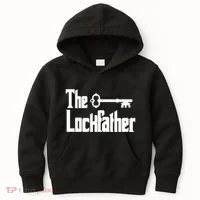 Professional Locksmith The Lockfather Kids Hoodie thumb 0