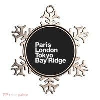 Paris London Tokyo Bay Ridge Ornament thumb 0