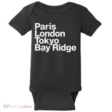 Paris London Tokyo Bay Ridge Baby Bodysuit