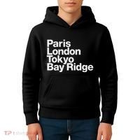 Paris London Tokyo Bay Ridge Kids Hoodie thumb 4