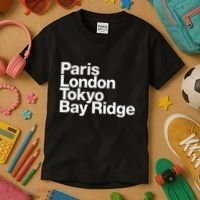 Paris London Tokyo Bay Ridge Kids T-Shirt thumb 3