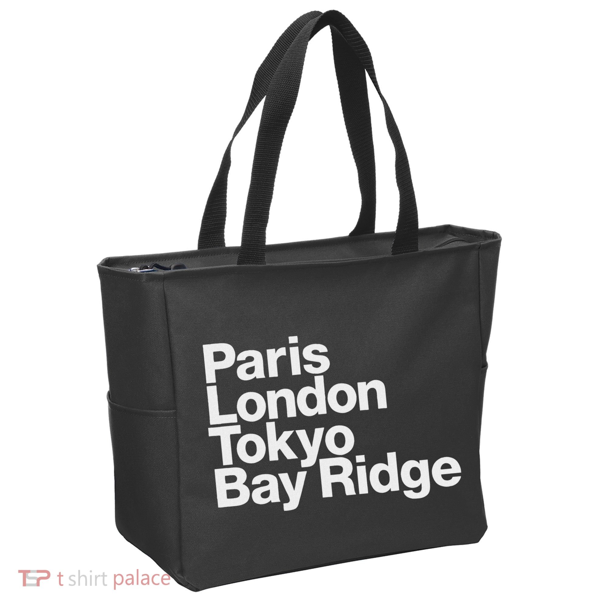 Paris London Tokyo Bay Ridge Tote Bag