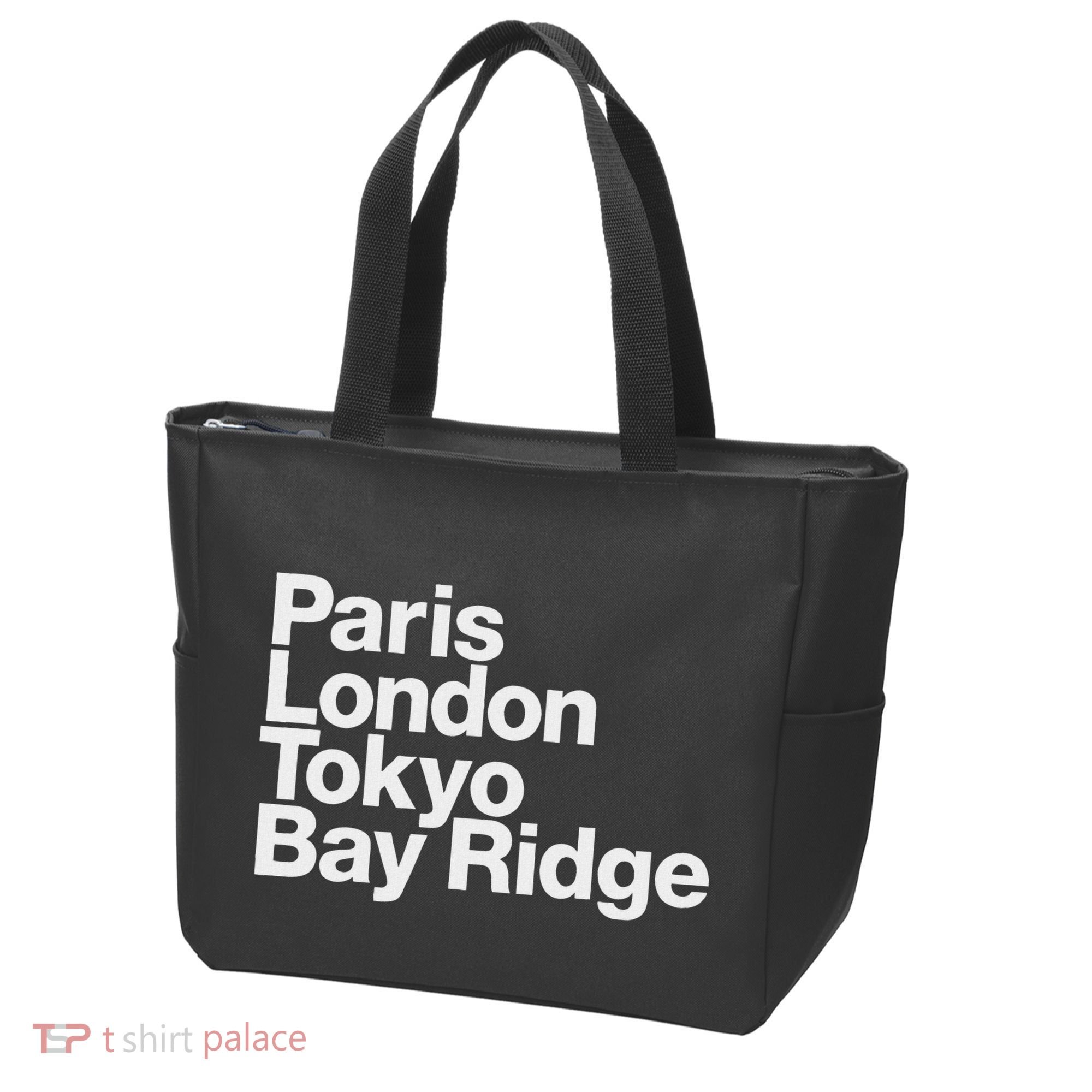 Paris London Tokyo Bay Ridge Tote Bag