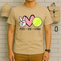 Peace Love Tennis Cute For Teen Little Girl T-Shirt thumb 6