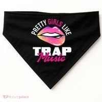 Pretty Like Trap Music Funny Hiphop USA-Made Doggie Bandana thumb 0