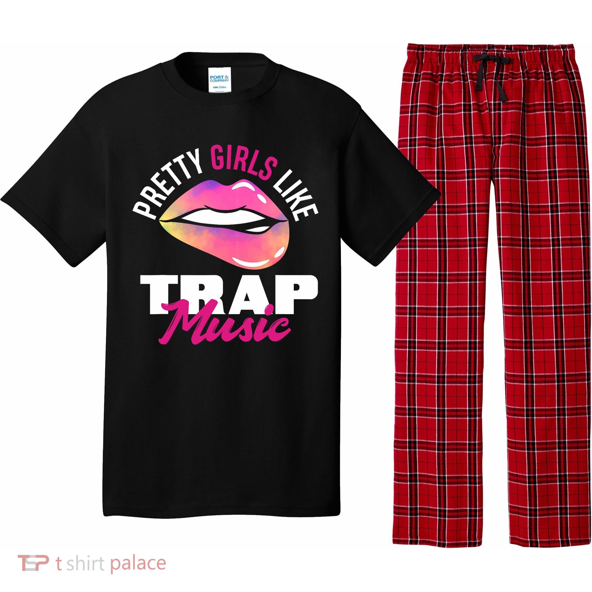 Pretty Like Trap Music Funny Hiphop Pajama Set