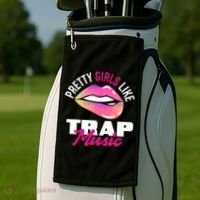 Pretty Like Trap Music Funny Hiphop Golf Towel thumb 2