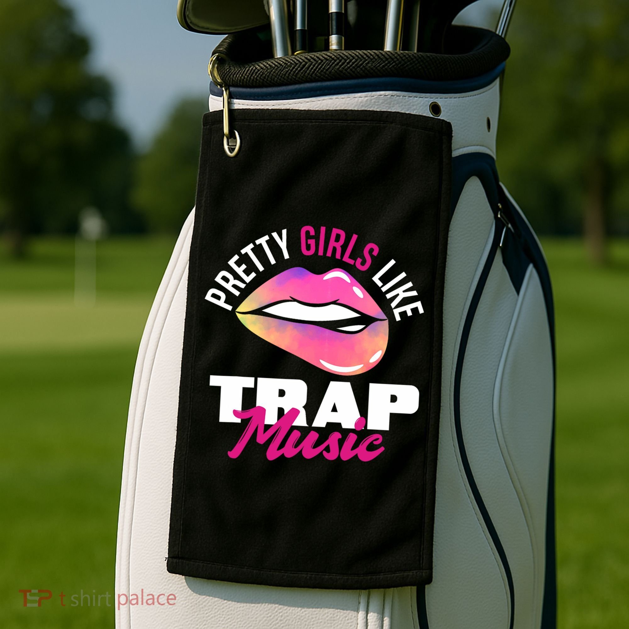 Pretty Like Trap Music Funny Hiphop Golf Towel