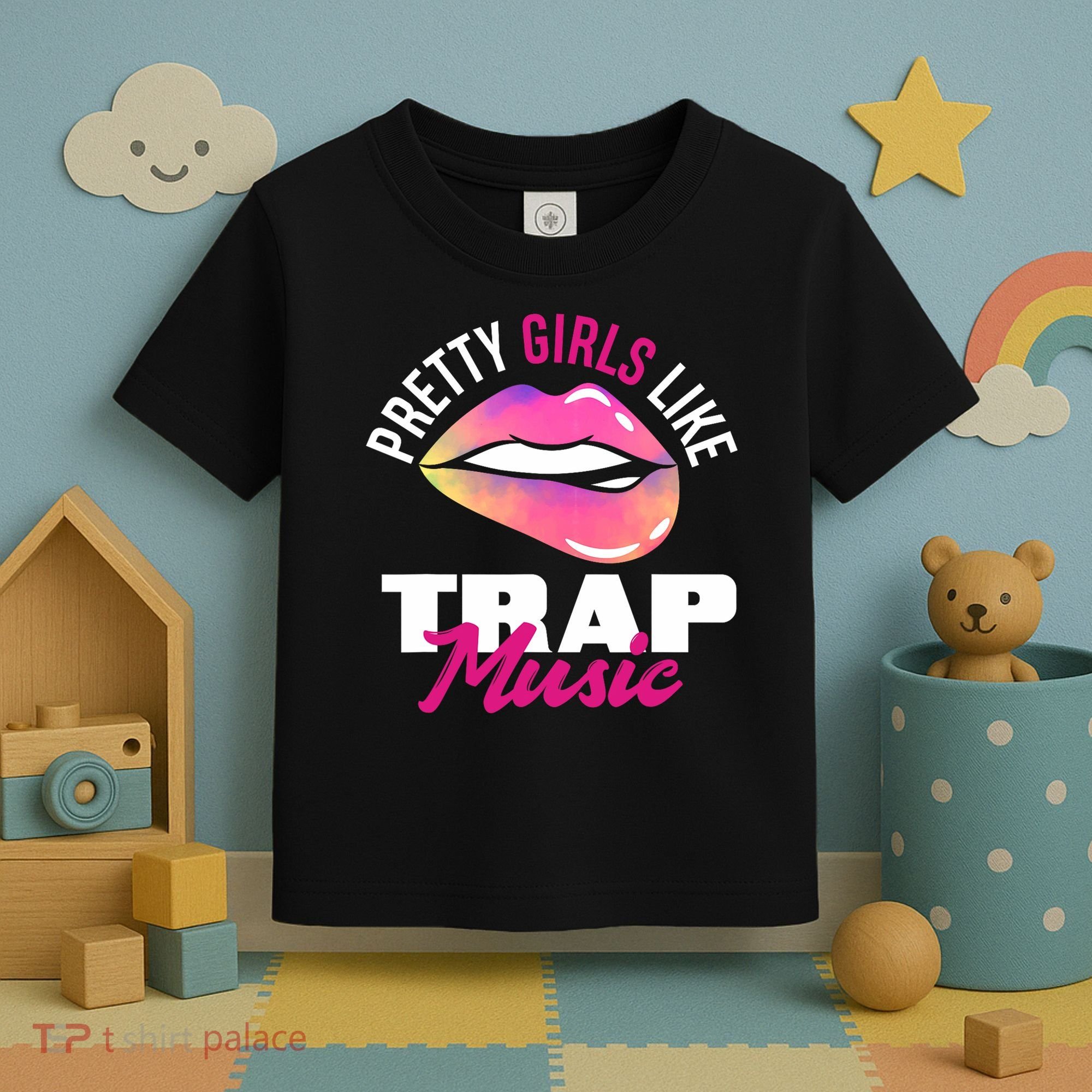 Pretty Like Trap Music Funny Hiphop Toddler T-Shirt