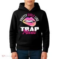 Pretty Like Trap Music Funny Hiphop Kids Hoodie thumb 4