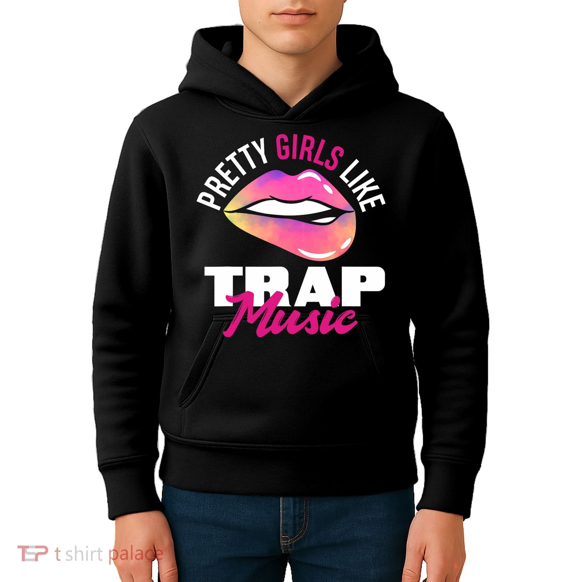 Pretty Like Trap Music Funny Hiphop Kids Hoodie