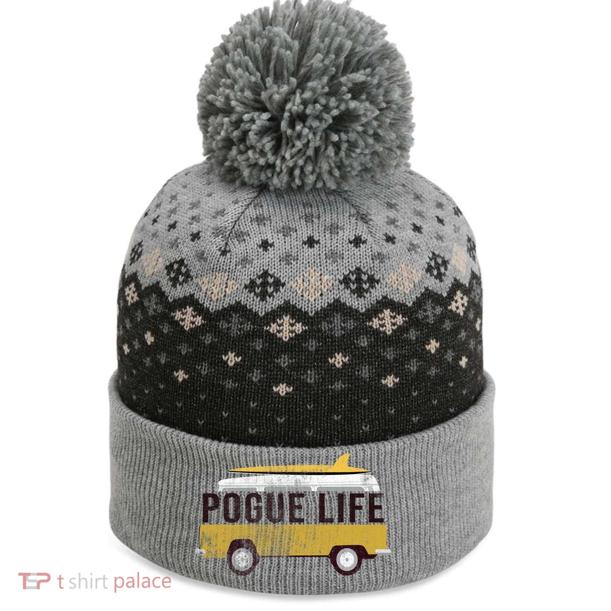 Pogue Life The Bronco The Baniff Cuffed Pom Beanie