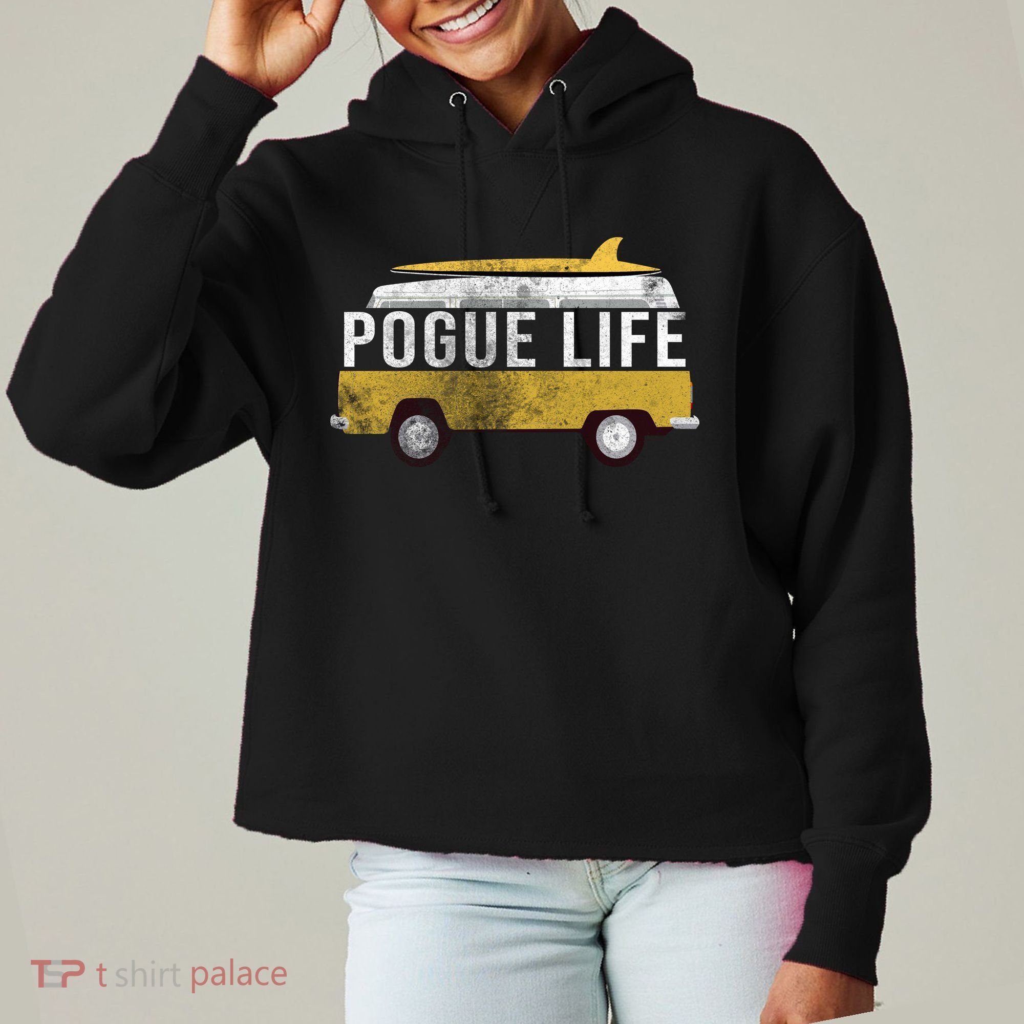 Pogue Life The Bronco Ladies Heavyweight Boxy Pullover Hoodie