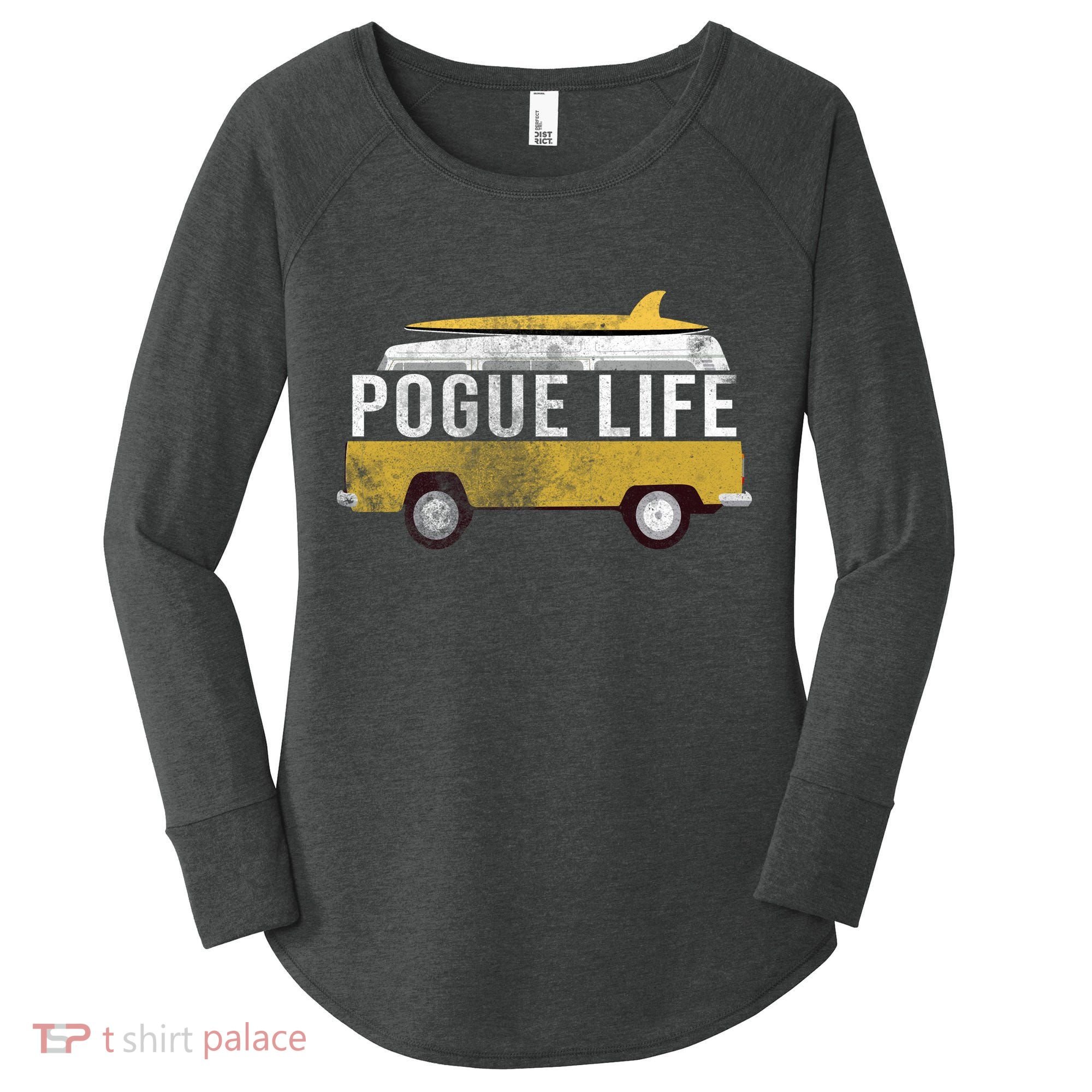 Pogue Life The Bronco Women's Perfect Tri Tunic Long Sleeve Shirt