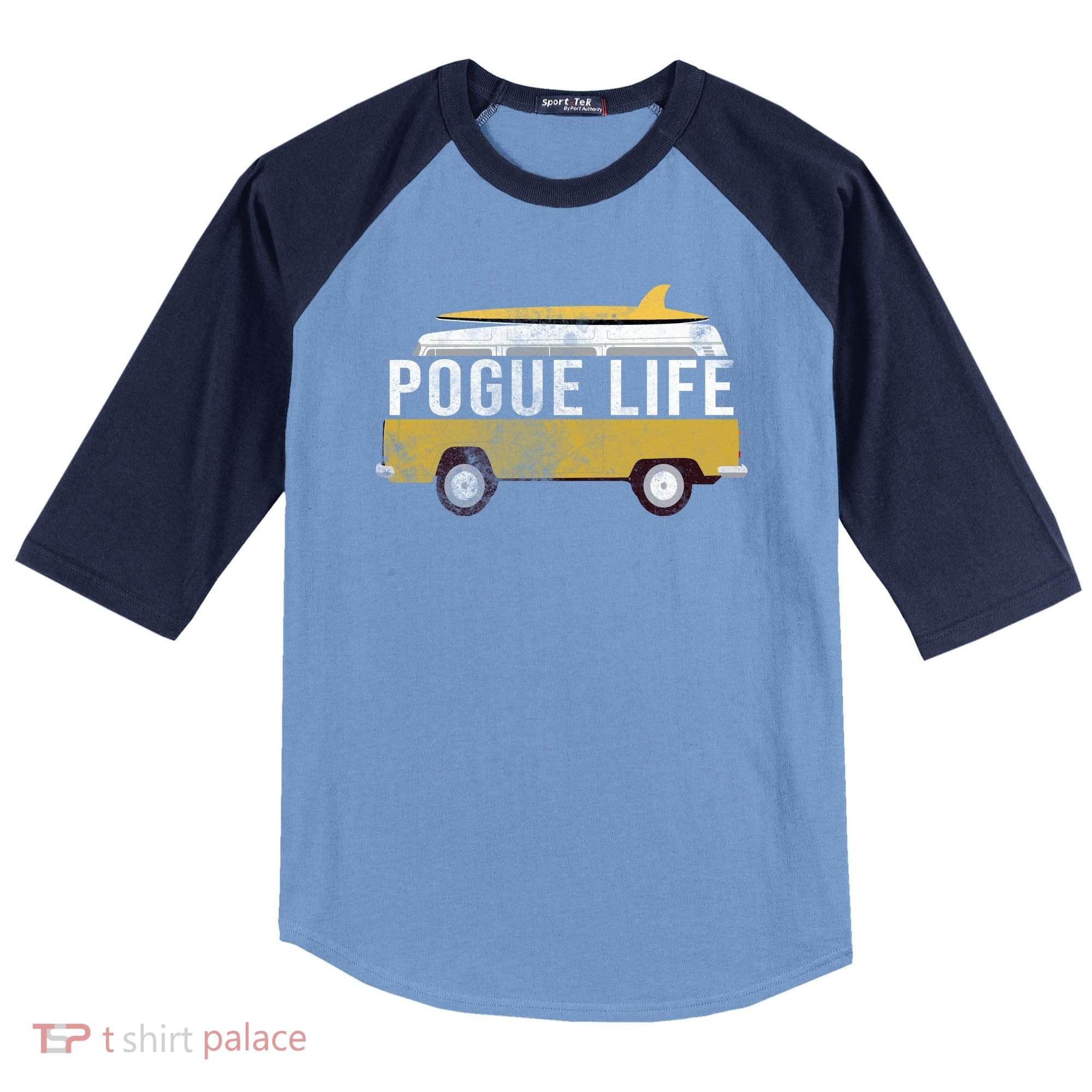 Pogue Life The Bronco Raglan Baseball Sleeve Shirt
