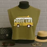 Pogue Life The Bronco Garment-Dyed Women's Muscle Tee thumb 3