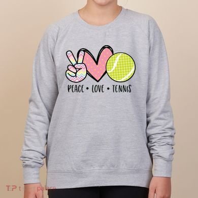Peace Love Tennis Cute Design Women's Sweatshirt