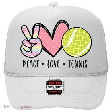 Peace Love Tennis Cute Design Hat