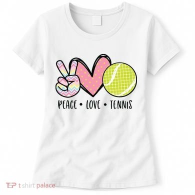 Peace Love Tennis Cute Design Women's T-Shirt