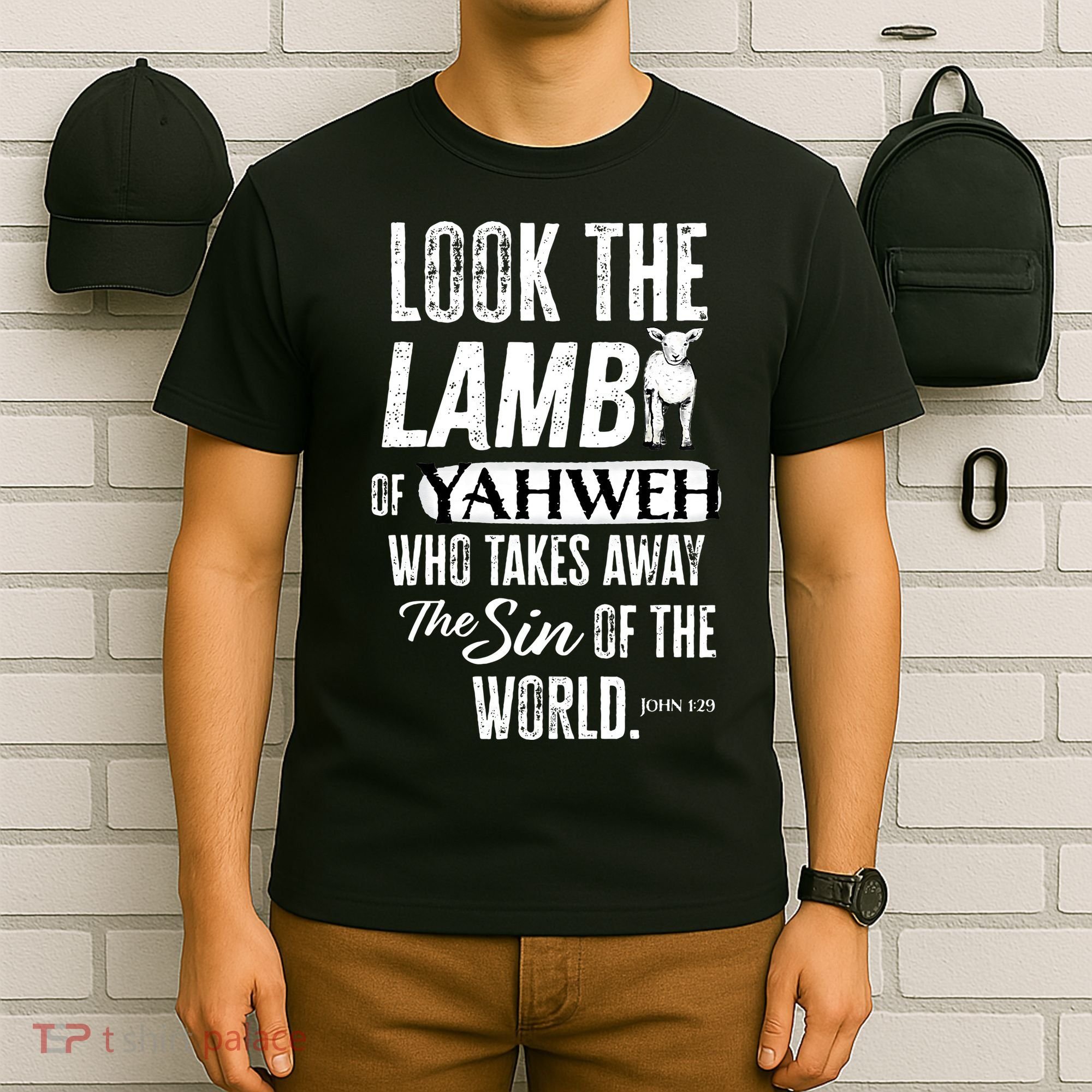 Passover Look the Lamb of Yahweh Yeshua Messianic Hebrew T-Shirt