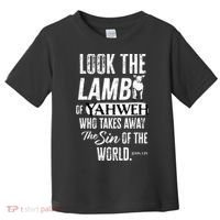 Passover Look the Lamb of Yahweh Yeshua Messianic Hebrew Toddler T-Shirt thumb 0