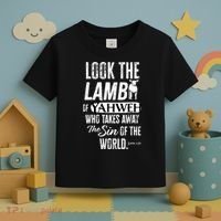 Passover Look the Lamb of Yahweh Yeshua Messianic Hebrew Toddler T-Shirt thumb 3