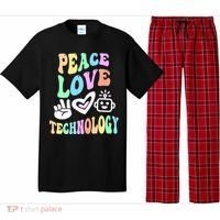 PEACE LOVE TECHNOLOGY Teacher Groovy School Pajama Set thumb 0