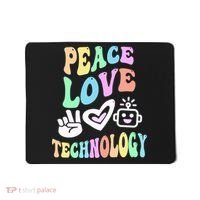 PEACE LOVE TECHNOLOGY Teacher Groovy School Mousepad thumb 0