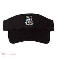 PEACE LOVE TECHNOLOGY Teacher Groovy School Visor thumb 0