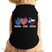 Peace Love Texas Graphic Plus Size For Dads Moms Doggie Tank thumb 0