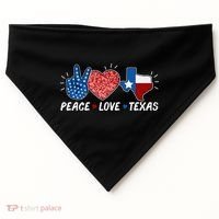 Peace Love Texas Graphic Plus Size For Dads Moms USA-Made Doggie Bandana thumb 0