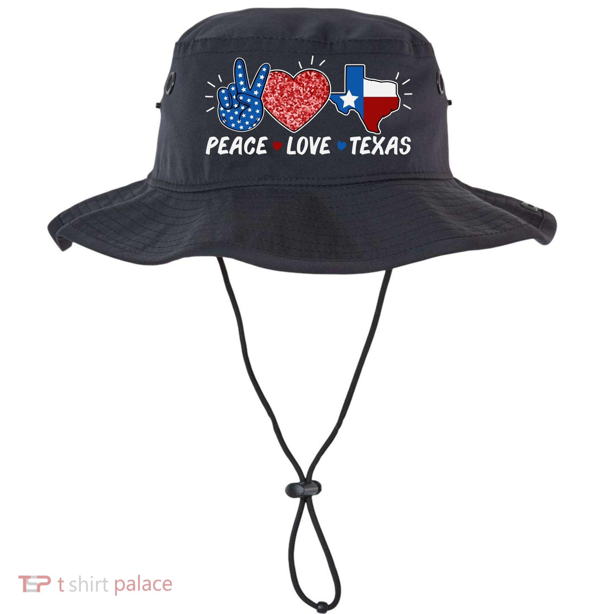 Peace Love Texas Graphic Plus Size For Dads Moms Bucket Hat