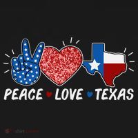 Peace Love Texas Graphic Plus Size For Dads Moms Polo thumb 3