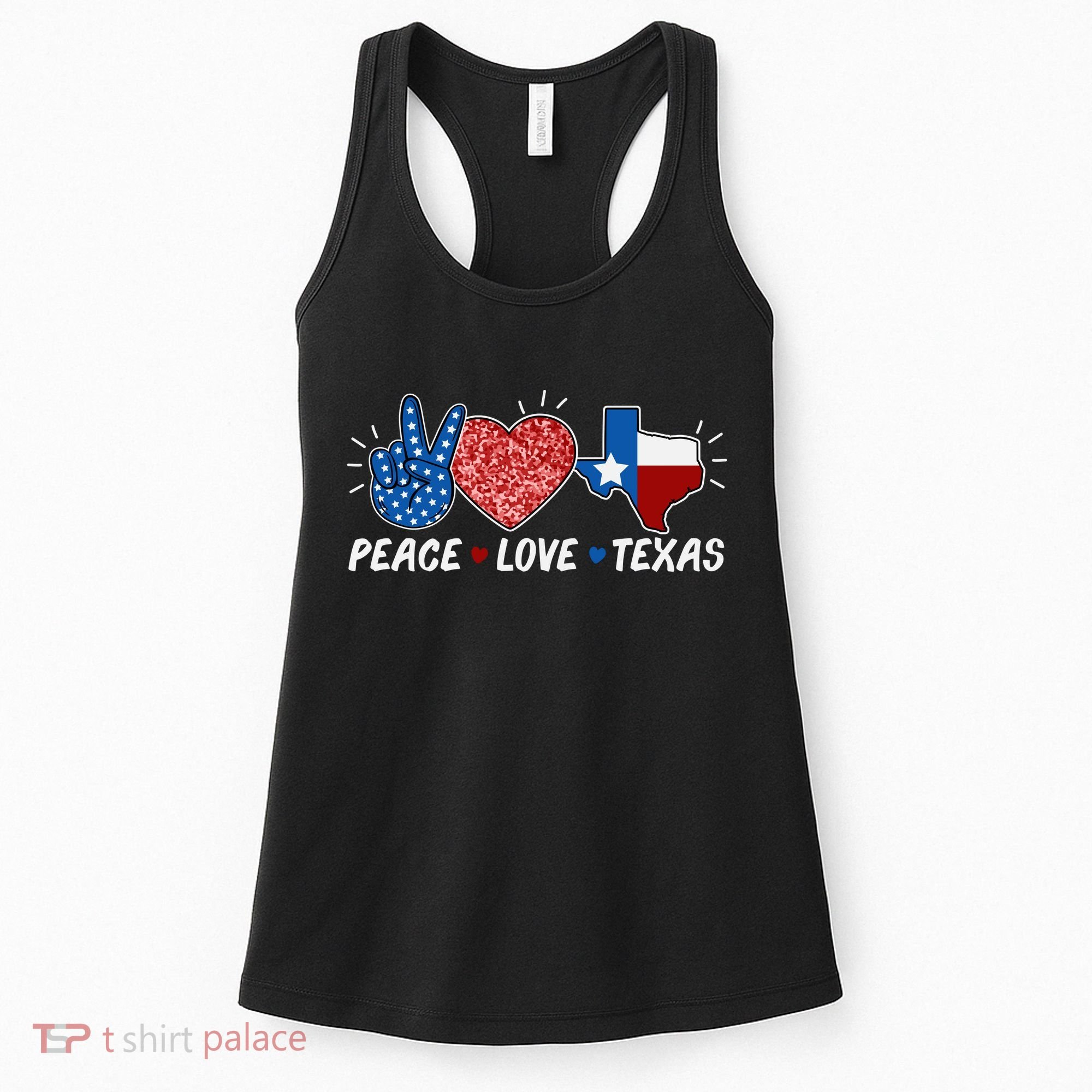Peace Love Texas Graphic Plus Size For Dads Moms Women's Tank Top