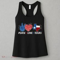 Peace Love Texas Graphic Plus Size For Dads Moms Women's Tank Top thumb 3