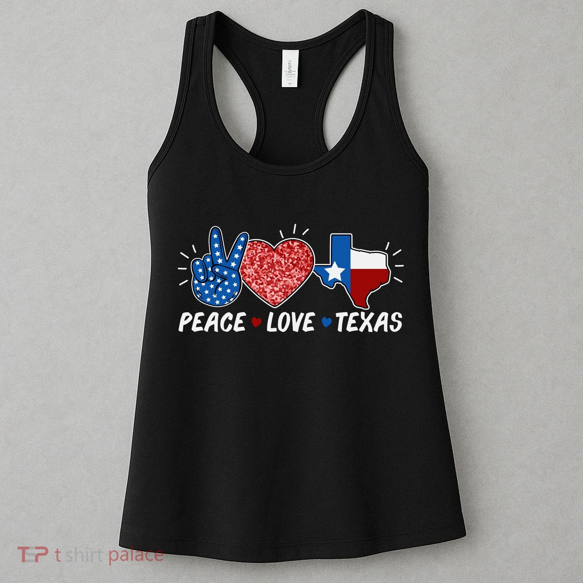 Peace Love Texas Graphic Plus Size For Dads Moms Women's Tank Top