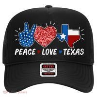 Peace Love Texas Graphic Plus Size For Dads Moms Hat thumb 0