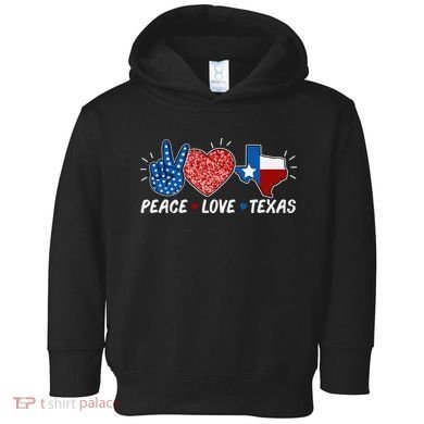 Peace Love Texas Graphic Plus Size For Dads Moms Toddler Hoodie