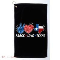 Peace Love Texas Graphic Plus Size For Dads Moms Golf Towel thumb 0