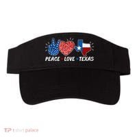 Peace Love Texas Graphic Plus Size For Dads Moms Visor thumb 0