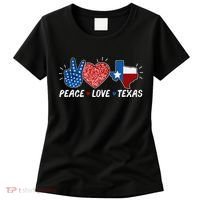 Peace Love Texas Graphic Plus Size For Dads Moms Women's T-Shirt thumb 0