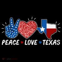 Peace Love Texas Graphic Plus Size For Dads Moms Women's T-Shirt thumb 6