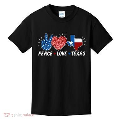 Peace Love Texas Graphic Plus Size For Dads Moms Kids T-Shirt
