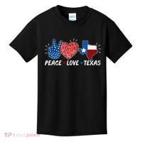 Peace Love Texas Graphic Plus Size For Dads Moms Kids T-Shirt thumb 0