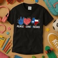 Peace Love Texas Graphic Plus Size For Dads Moms Kids T-Shirt thumb 3