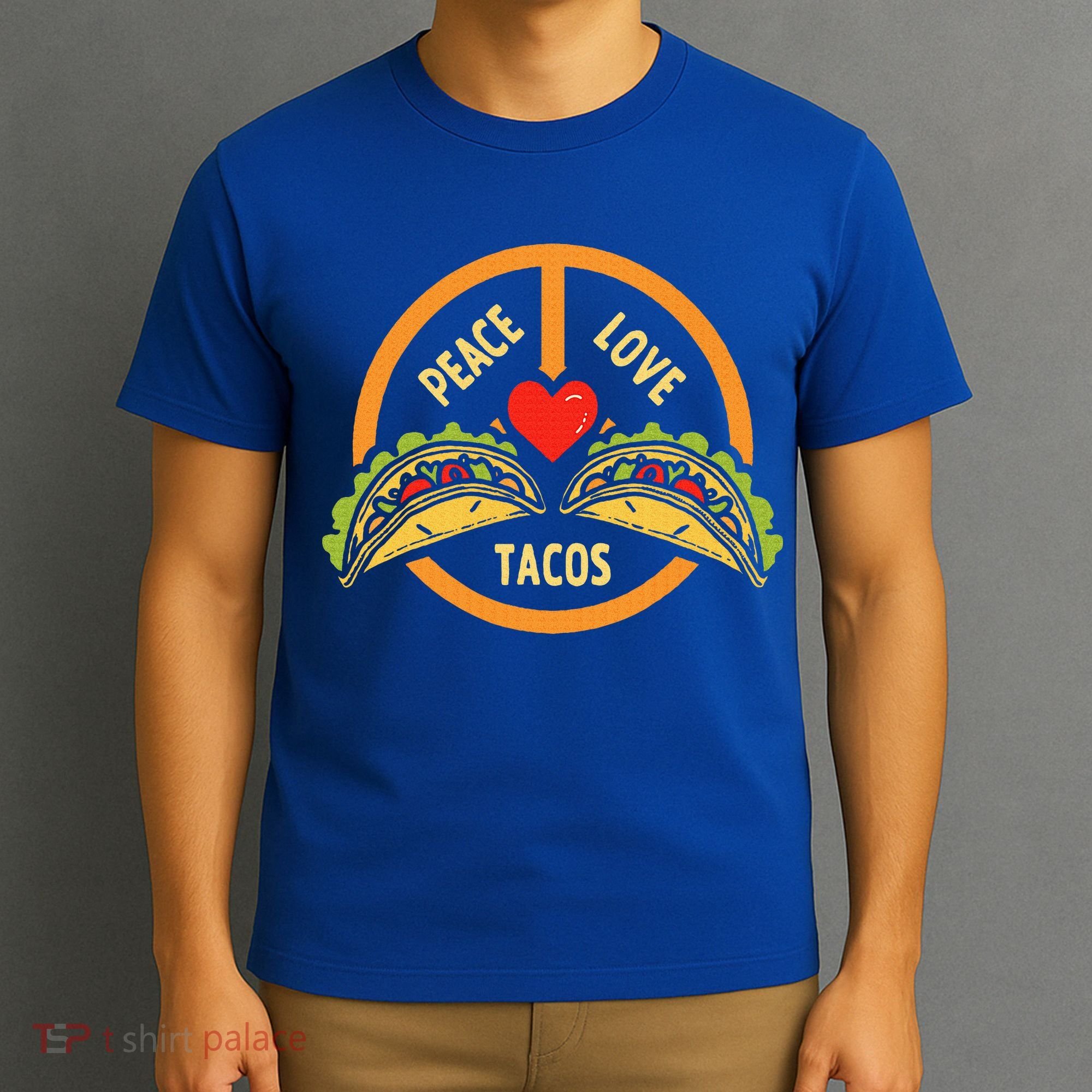 Peace Love Tacos Cinco De Mayo Mexican Fiesta T-Shirt