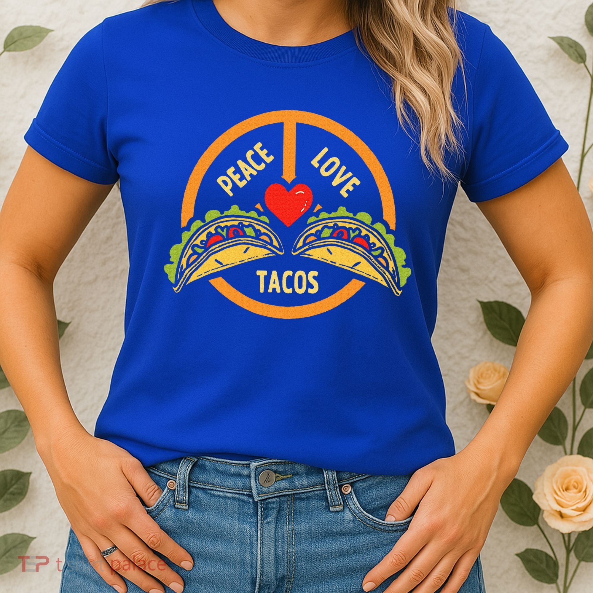 Peace Love Tacos Cinco De Mayo Mexican Fiesta Women's T-Shirt