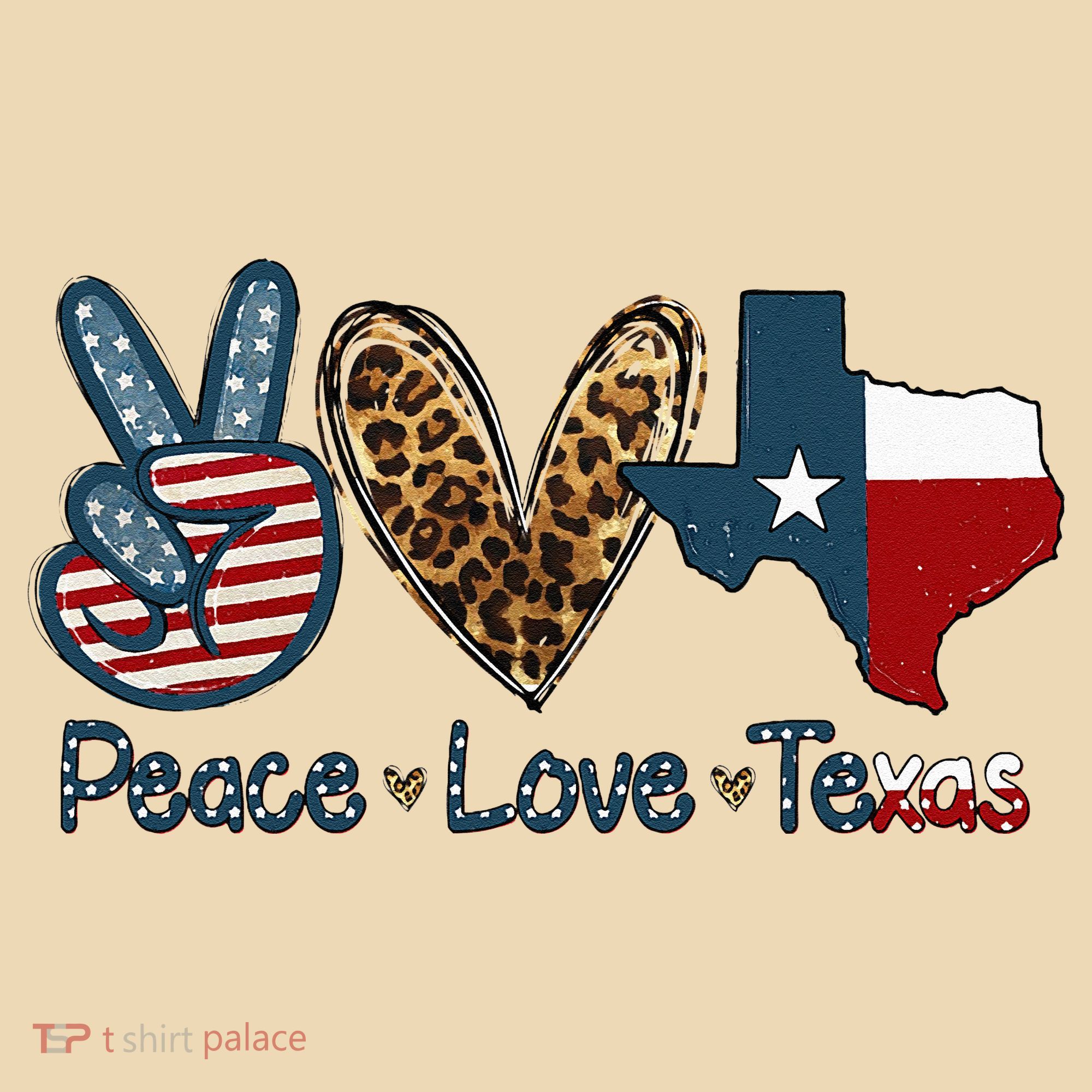 Peace Love Texas TX Texas Flag Funny City Home Roots Tote Bag
